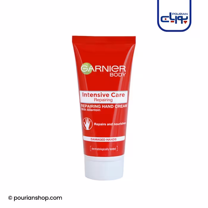 کرم دست گارنیر مدل ترمیم کننده حجم 100 میلی لیتر ا Garnier intensive care Repairing hand cream 100ml