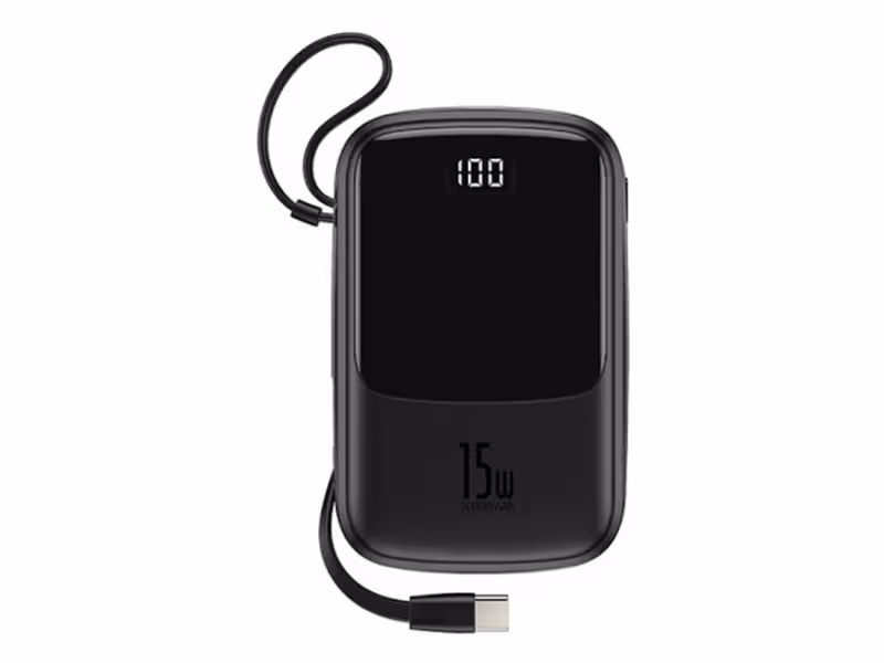پاور بانک بیسوس با کابل تایپ سی Baseus Q pow BS-P1001C Digital Display 10000mAh Power Bank
