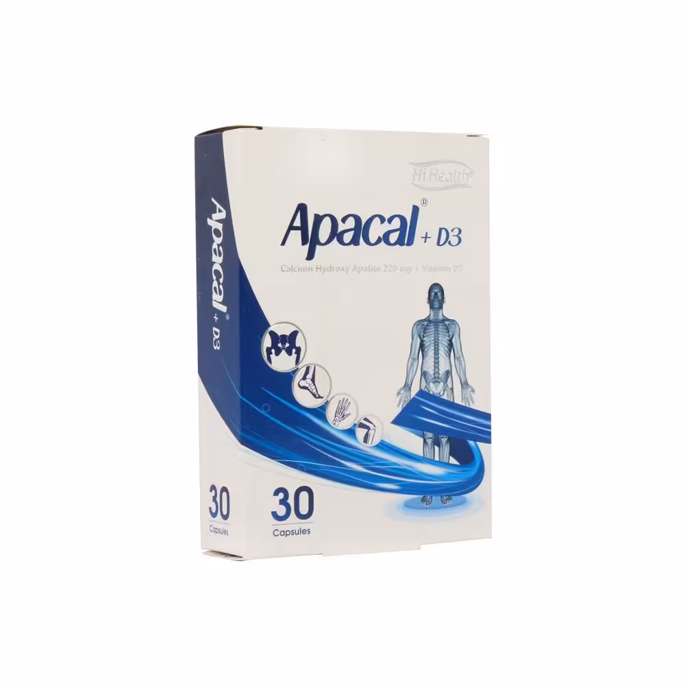 کپسول آپاکل و ویتامین D3 های هلث | 30 عدد