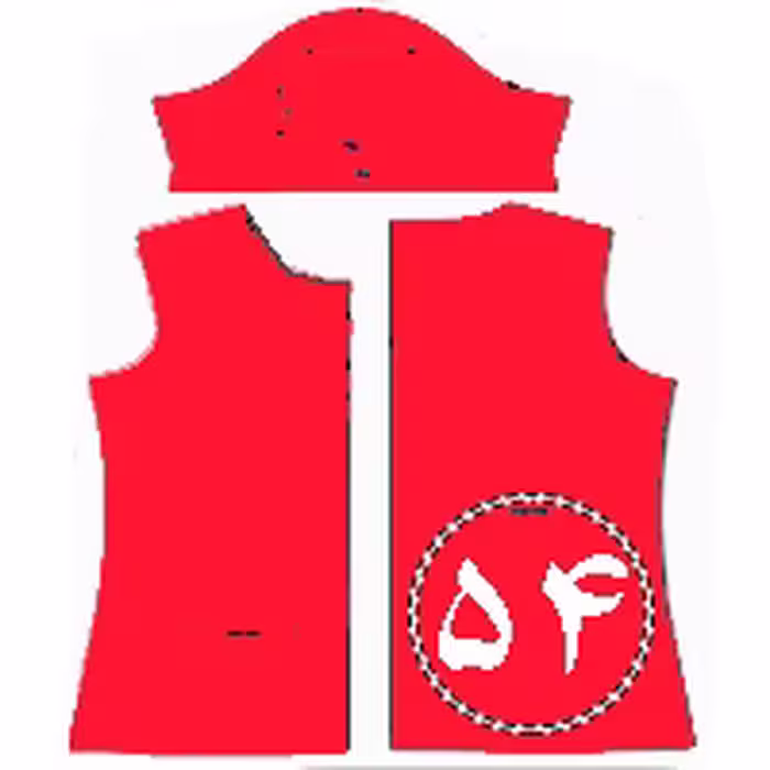 الگو لباس کشی تک سایز 54