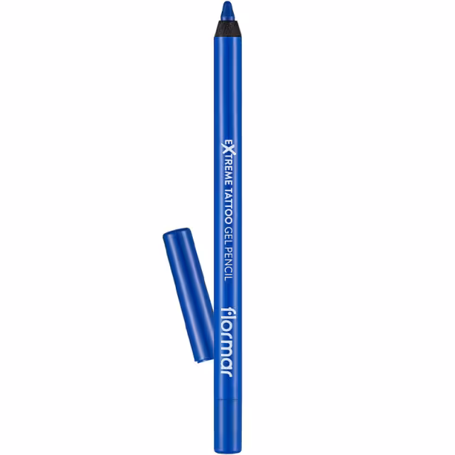 مداد چشم ژله ای ضد آب فلورمار Flormar مدل Extreme tattoo Gel Pencil شماره 12 رنگ Blue Dream
