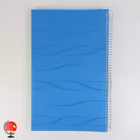 دفتر 160 برگ رحلی آونگ سیمی جلد طلقی رنگ آبی کد 12112