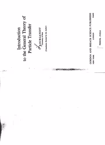خرید و دانلود نسخه کامل کتاب introduction to the general theory of particle transfer