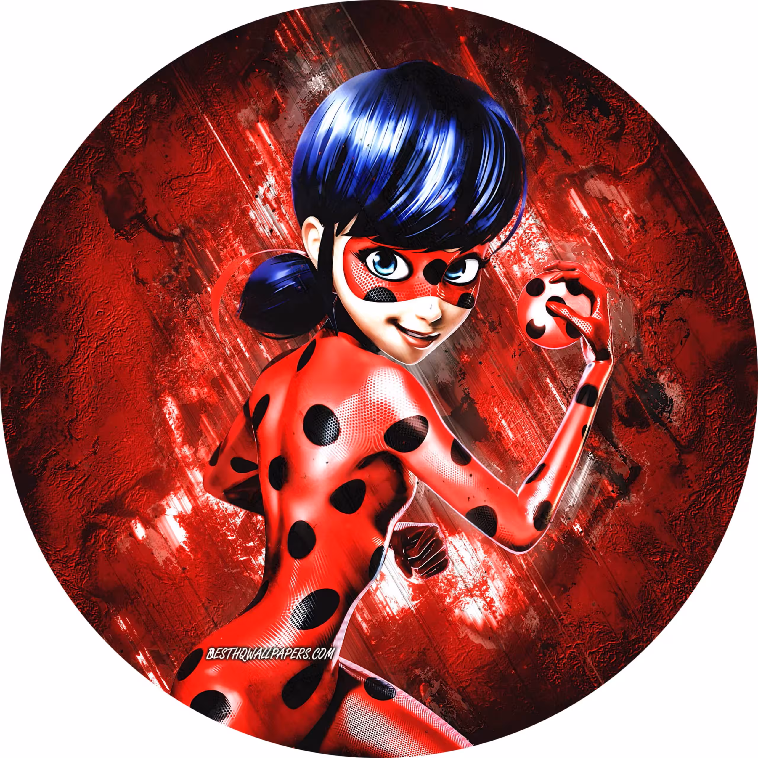 بنر گرد دختر کفشدوزکی ( 100 سانتی متر در 100 سانتی متر )