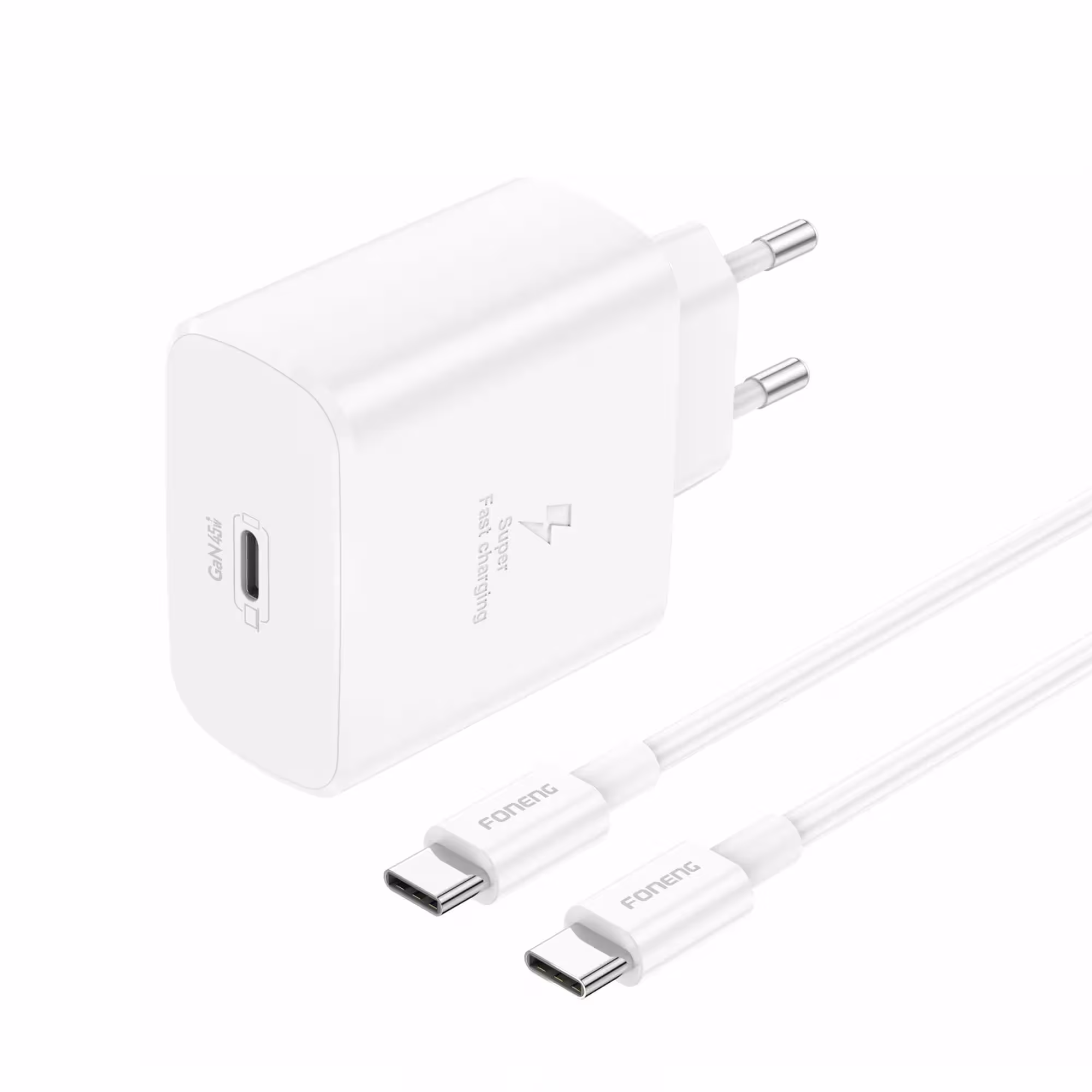 شارژر دیواری 45 وات فوننگ مدل S24 Ultra به همراه کابل تبدیل USB-C