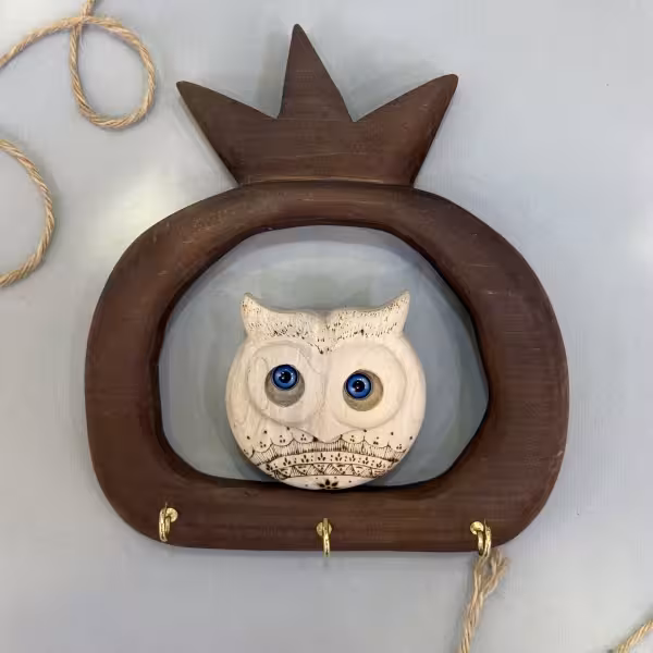 جاکلیدی تک مجسمه جغد طرح شش