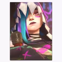 متال پوستر سریال Arcane شخصیت Jinx کد A11432