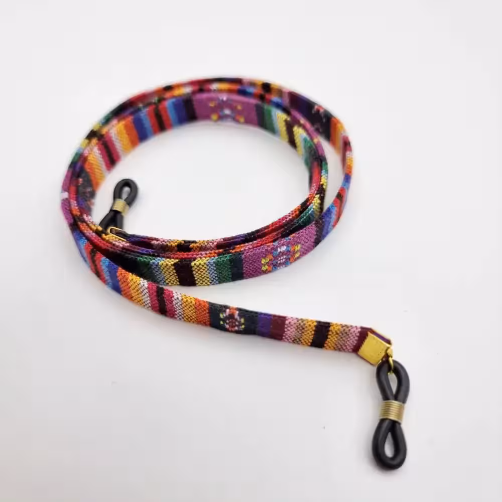 بند عینک جنس کتان در طرح های مختلف