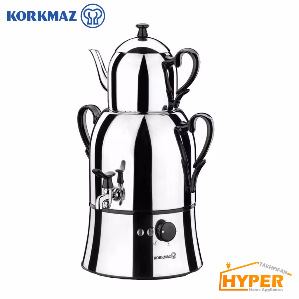 سماور برقی کرکماز Nosta کد 338 مشکی، صورتی، بنفش، آبی