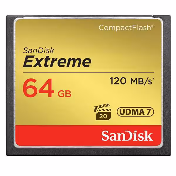 کارت حافظه CompactFlash سن دیسک Extreme سرعت 120M ظرفیت 64 گیگابایت - فروشگاه اینترنتی پروتاچ