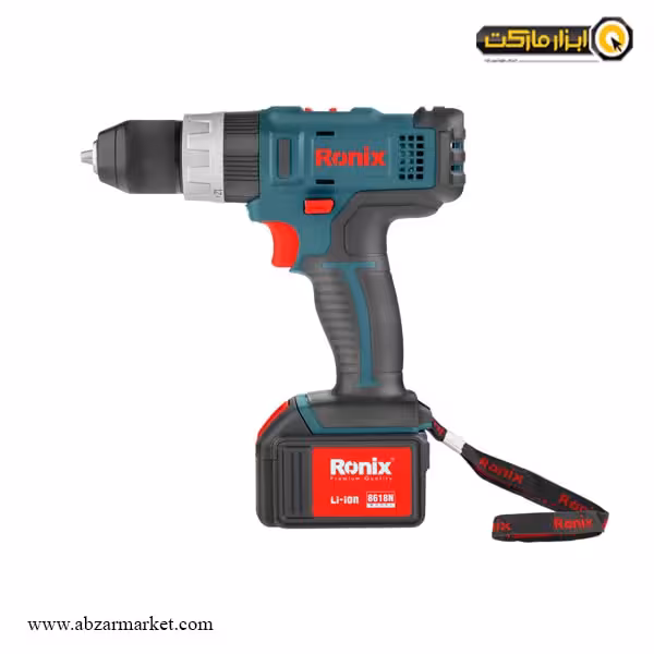 دریل شارژی چکشی رونیکس لیتیوم 18 ولت مدل 8618