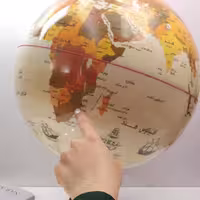 ایده کره جغرافیایی سایز 30 پایه فلزی 127 IDEH Geographical
