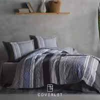 روتختی چهارفصل طوسی طرح خطوط یکنفره مدل Duko