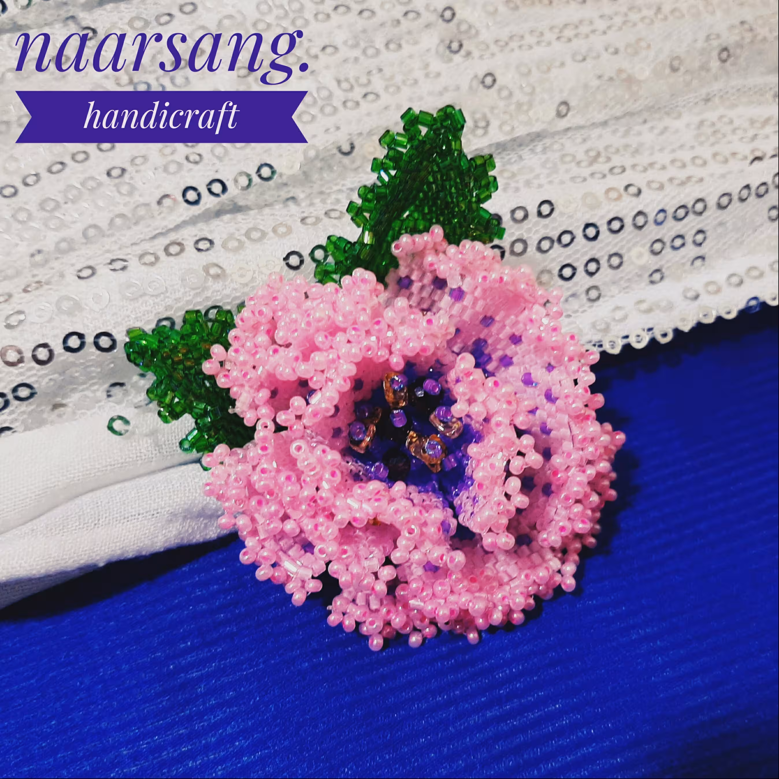 گلسینه منجوقبافی طرح گل