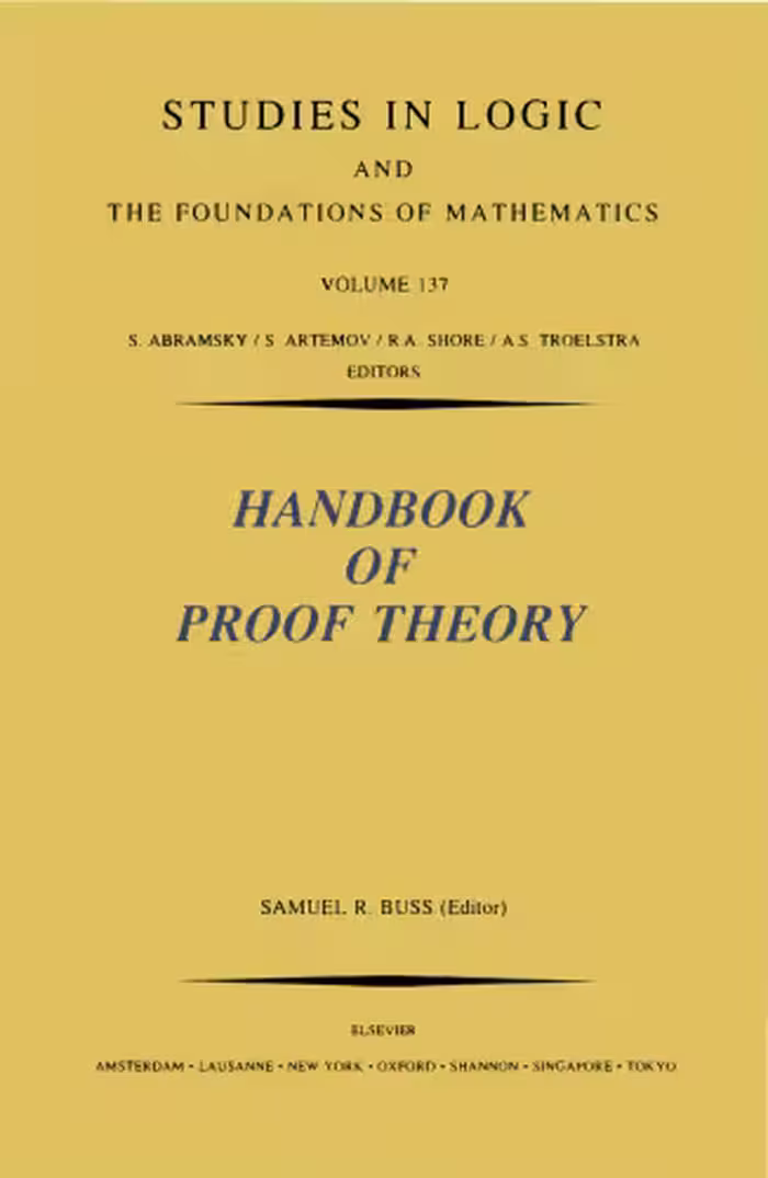خرید و دانلود نسخه کامل کتاب Handbook of Proof Theory