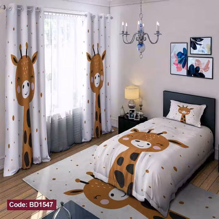 روتختی چاپی طرح زرافه کد BD1547