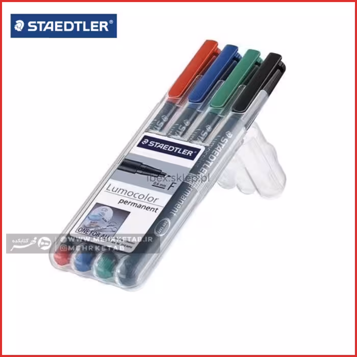 ماژیک چند منظوره 4 رنگ استدلر مدل Lumocolor Permanent – قطر نوشتار S