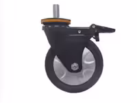 چرخ ورقی S108 پیچی گردان ترمزدار قطر 150 میلی متر