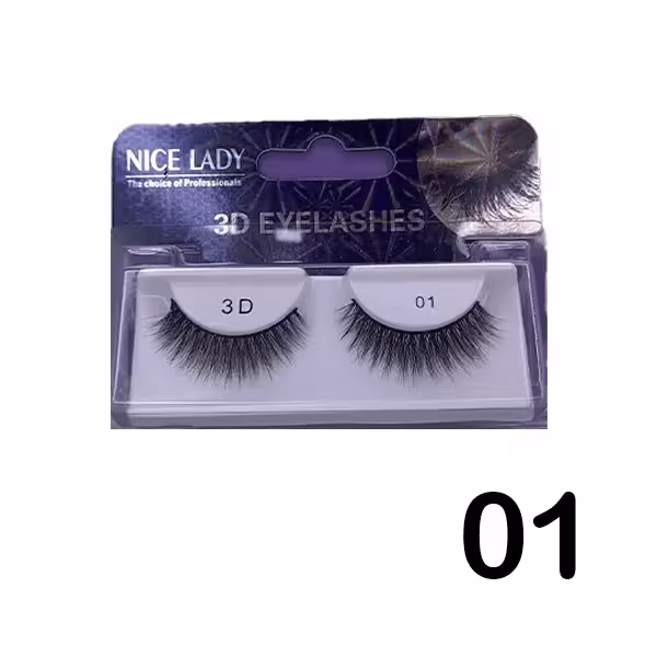 مژه جفتی 3D نایس لیدی شماره 01