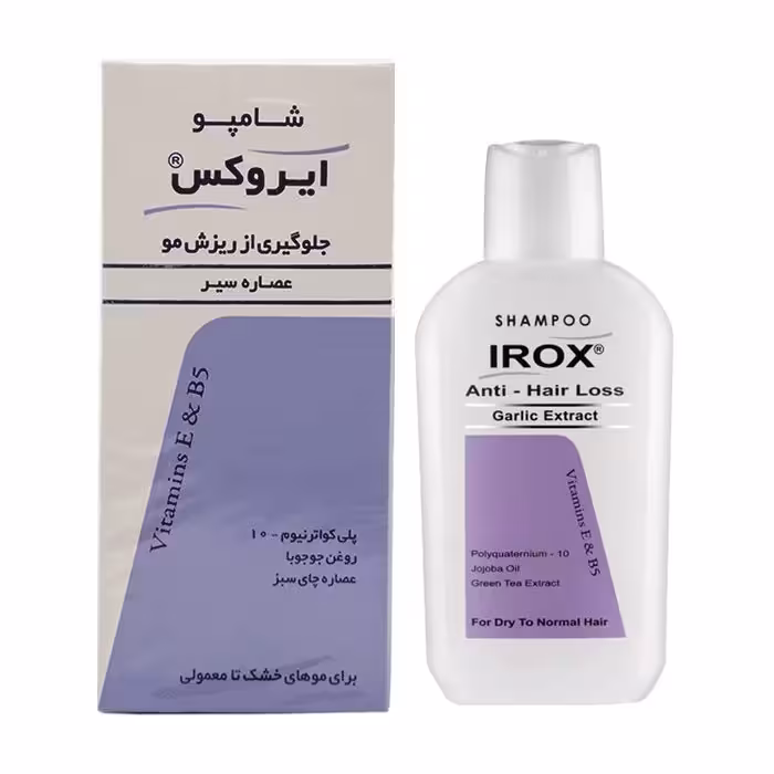 شامپو ضد ریزش مو (عصاره سیر) ایروکس 200 گرم Irox