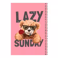 دفتر مشق 80 برگ اس جی مدل تدی گل