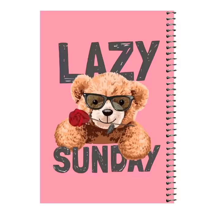 دفتر مشق 80 برگ اس جی مدل تدی گل