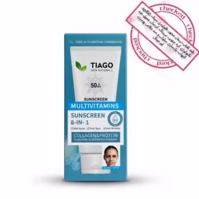 ضد آفتاب فیزیکی (مینرال) تیاگو spf50 محافظت درمانی و تخصصی پوست