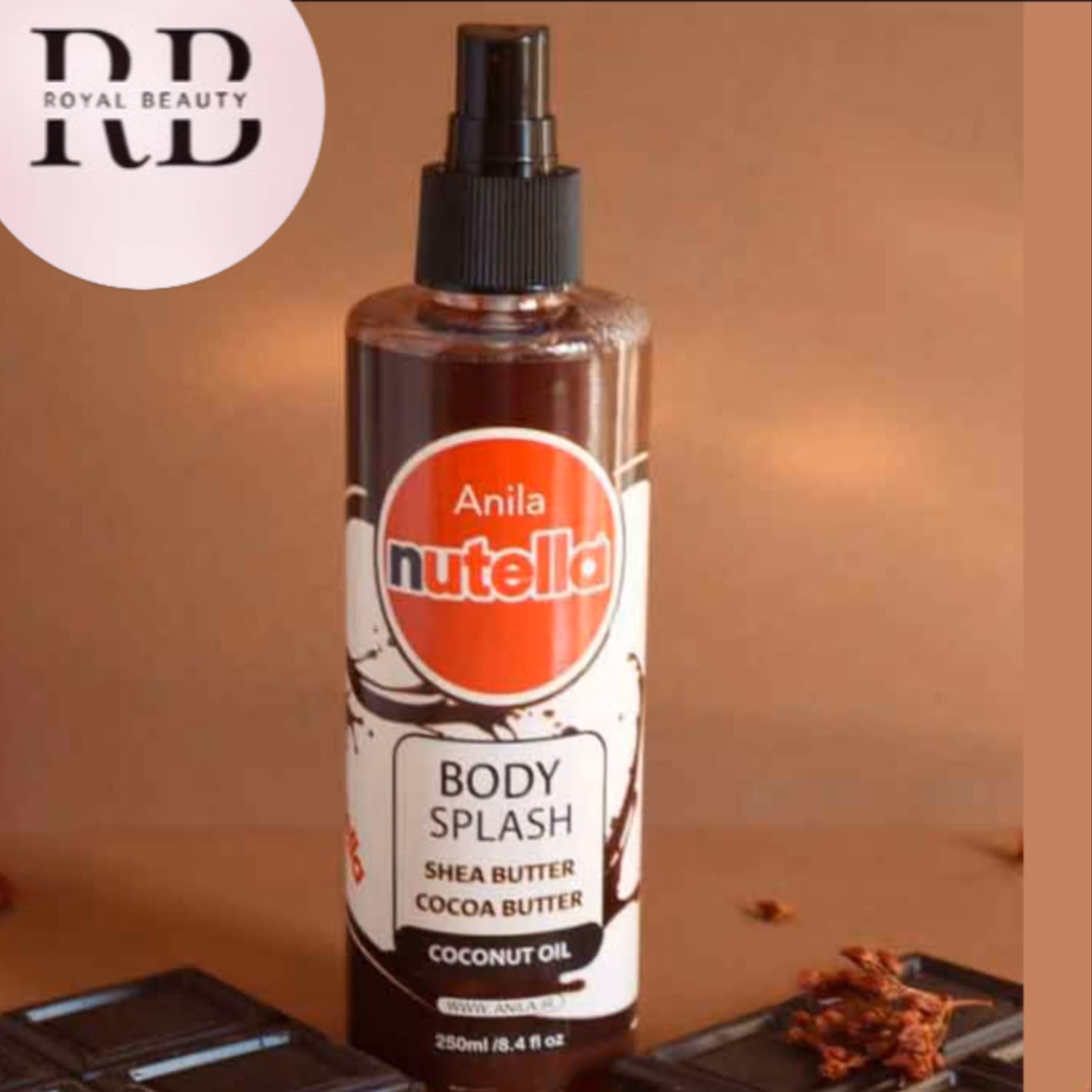 بادی اسپلش شاین دار نوتلا آنیلا 250 میل
( Anila nutella body splash )
