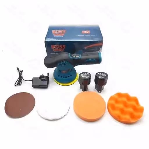 دستگاه پولیش و سنباده شارژی 2 باطری باس مدل D-6000