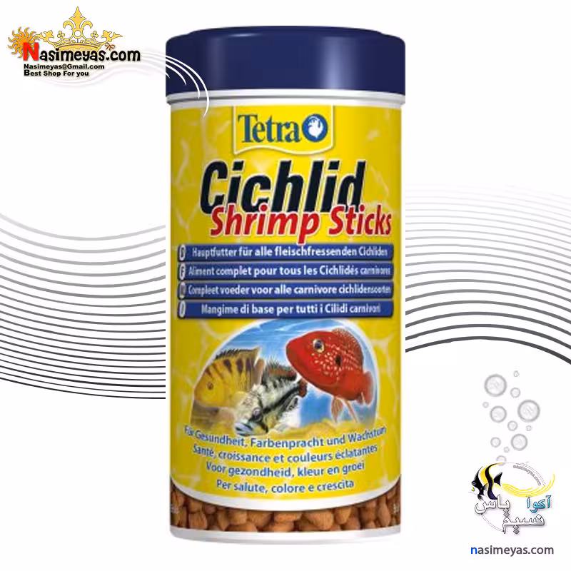 غذای سیچلاید شریمپ استیک ماهیان گوشتخوار تترا