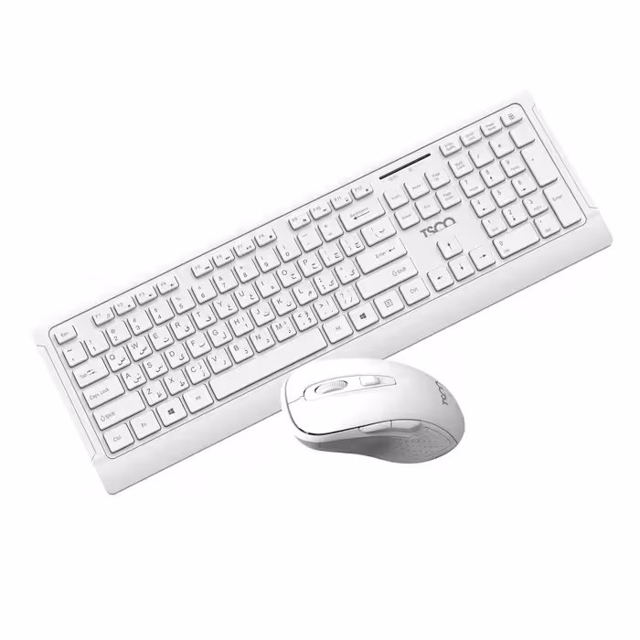 کیبورد و ماوس بی سیم تسکو مدل TKM 7023W – سفید