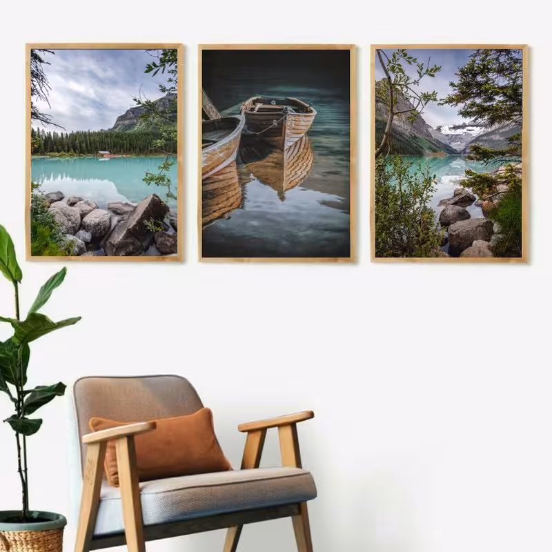 تابلو دکوراتیو کد 2584 مجموعه 3 عددی | دنیای قاب