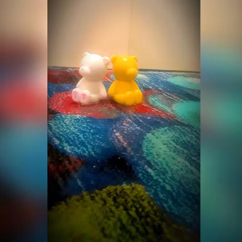 عروسک خرس زرد نرمالو.کاملا بهداشتی (تنوع رنگی دارد)