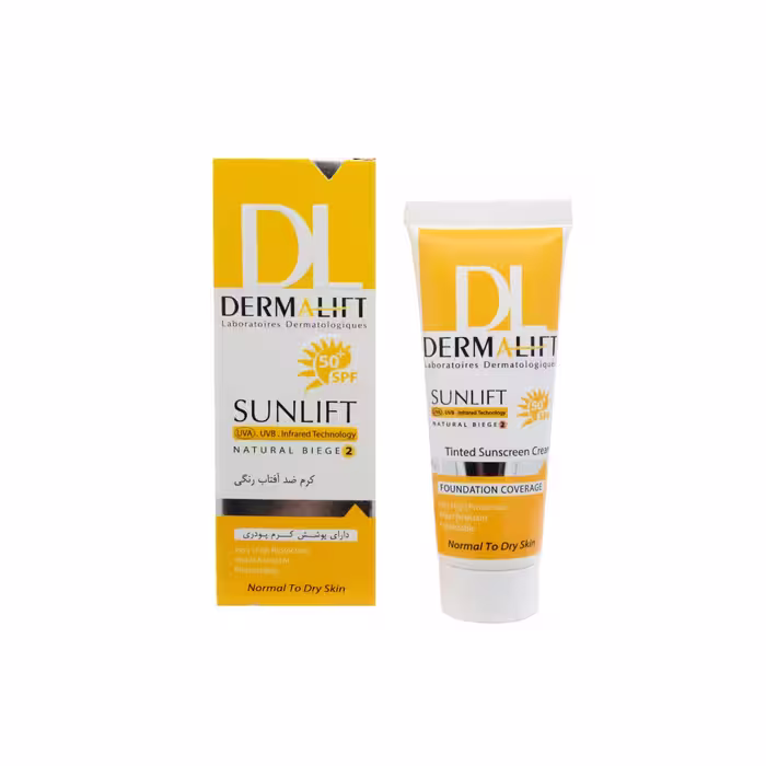 درمالیفت-ضد افتاب SPF50پوست خشک شماره2(ک)