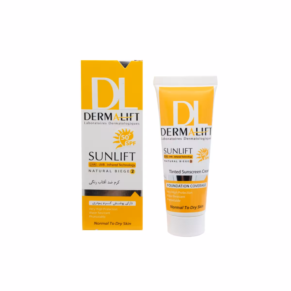 درمالیفت-ضد افتاب SPF50پوست خشک شماره2(ک)