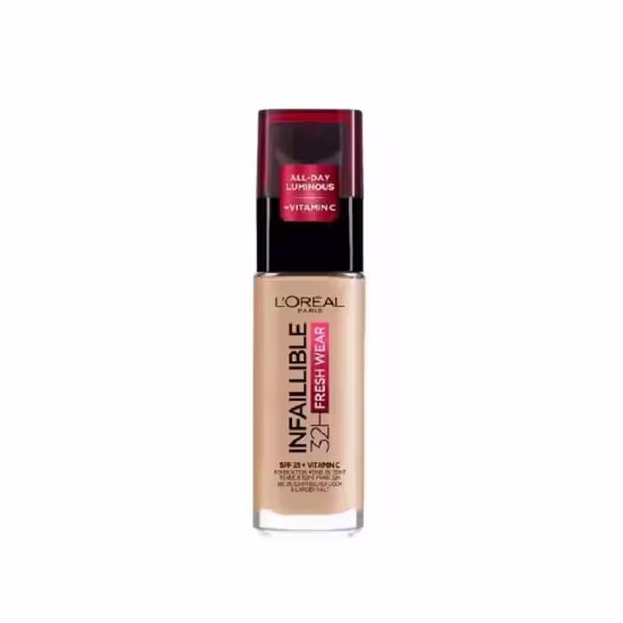 کرم پودر شیشه ای لورال LOREAL مدل INFAILLIBLE شماره 140 حجم 30 میل