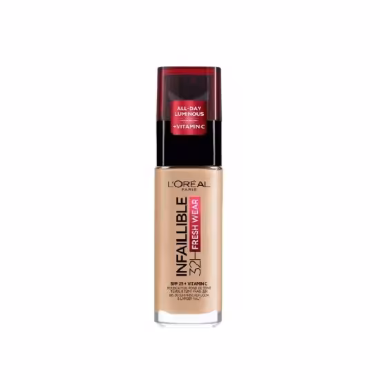 کرم پودر شیشه ای لورال LOREAL مدل INFAILLIBLE شماره 140 حجم 30 میل