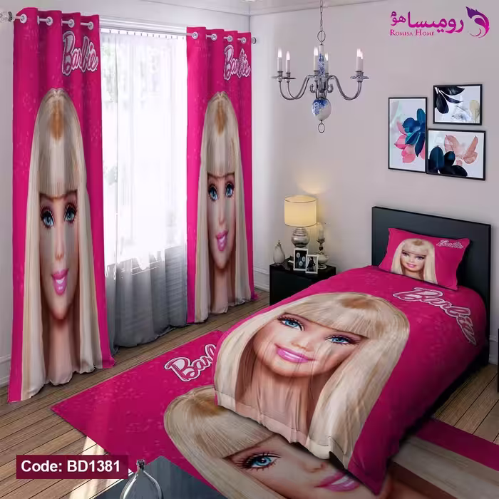 قیمت و خرید روتختی طرح باربی یک نفره برند دکو کد BD1381