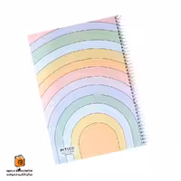دفتر خط دار 100 برگ رنگین کمون پیتیکو (PITICO)