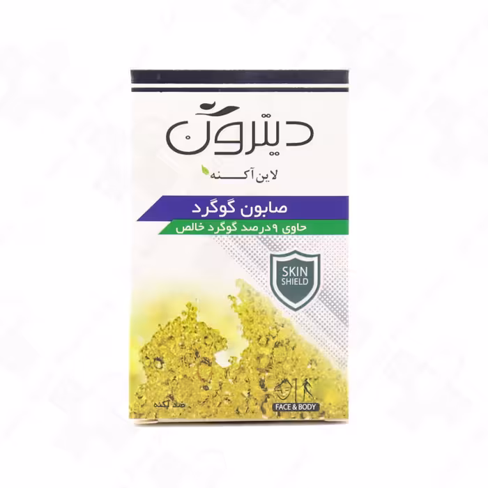 صابون گوگرد 9 درصد دیترون مناسب پوست های چرب جوش دار و مختلط