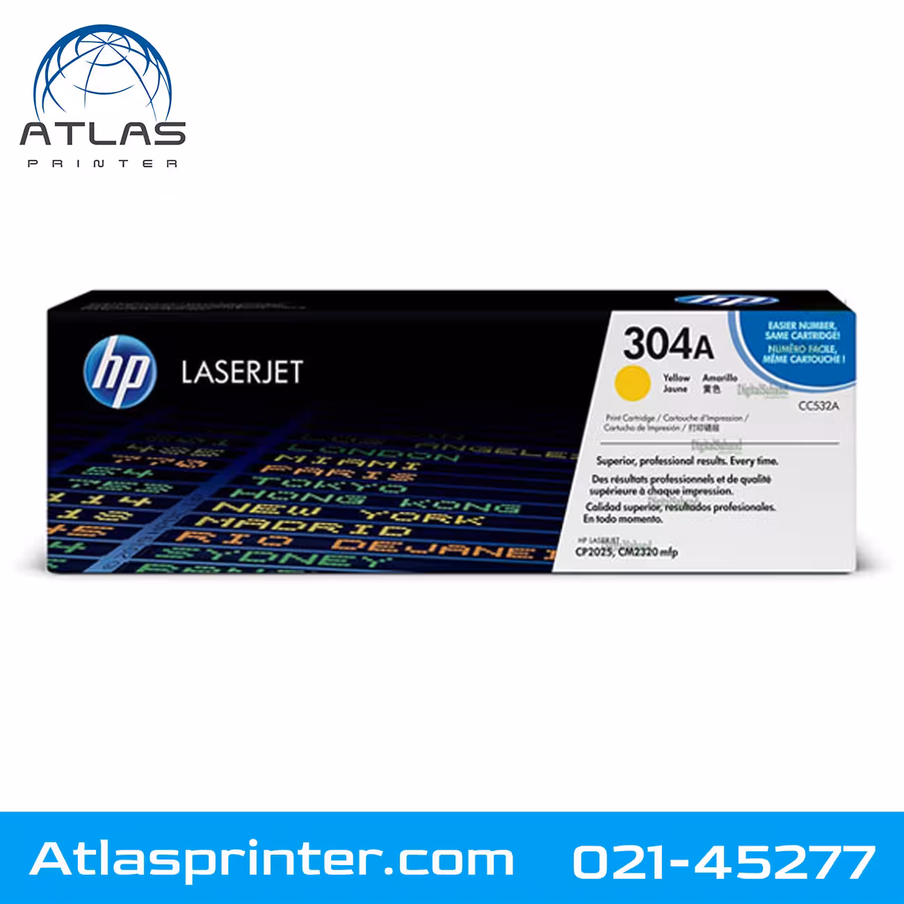 کارتریج لیزری اچ پی HP 304A زرد