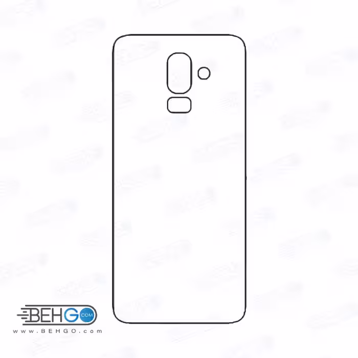 برچسب پشت جی 8 سامسونگ محافظ پشت رنگی و اکلیلی گوشی Samsung Galaxy J8 Back Protector