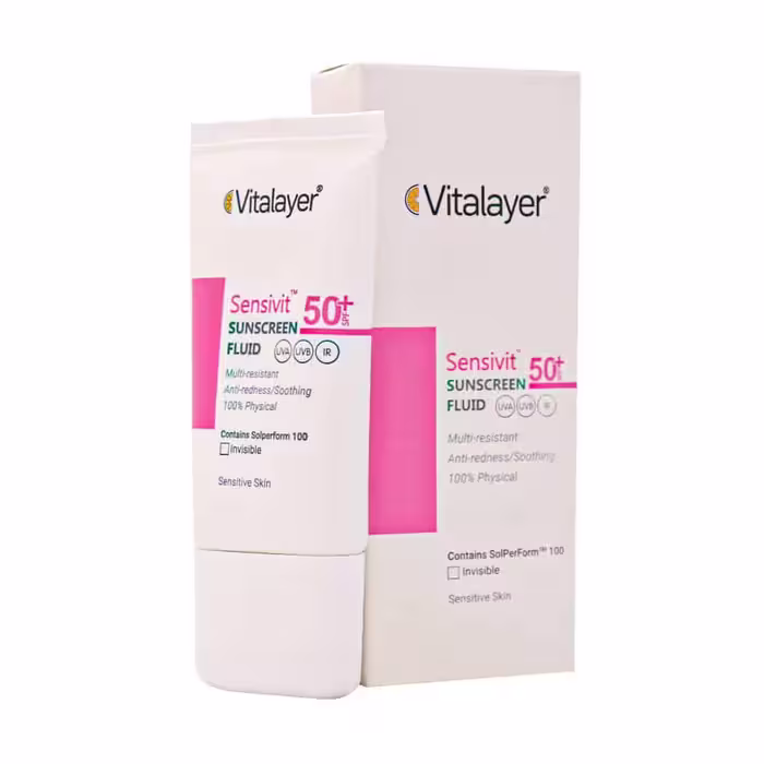فلوئید ضد آفتاب SPF50 ویتالیر مخصوص پوست حساس 50 میلی‌لیتر | Vitalayer Sensivit Sensitive Skin SPF50 Sunscreen Fluid