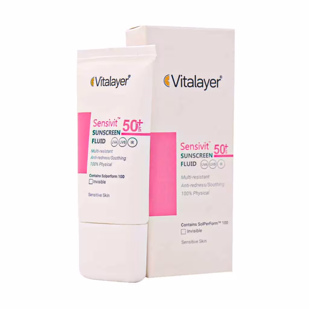 فلوئید ضد آفتاب SPF50 ویتالیر مخصوص پوست حساس 50 میلی‌لیتر | Vitalayer Sensivit Sensitive Skin SPF50 Sunscreen Fluid