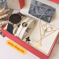 ست دخترانه ساعت و سرویس استیل پروانه