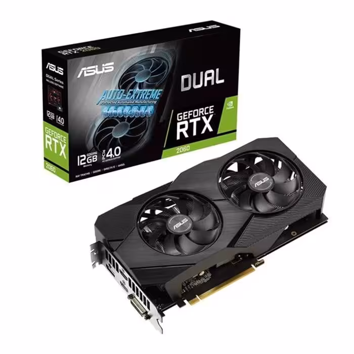 کارت گرافیک ایسوس Dual GeForce RTX 2060 EVO 12G
