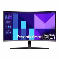 مانیتور32 اینچ خمیده سامسونگ مدل Essential S3 LS32D392