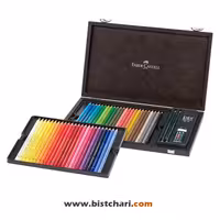 ست مداد رنگی 48 رنگ جعبه چوبی پلی کروموس Polychromos برند فابرکاستل Faber Castell