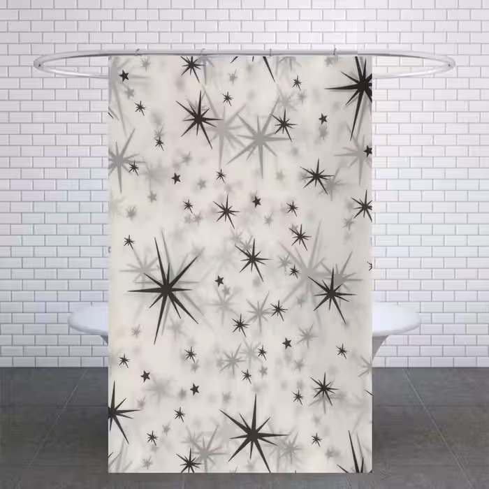 پرده حمام کد PH376 سایز 180x200 سانتی متر | کالا مکس