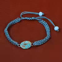 دستبند فیروزه زنانه کد 30500 - جواهری مشاهیر